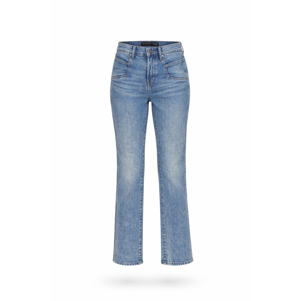 Veronica Beard Ryleigh Slim Straight‎ Jeans Women 23 High Rise Casual Chic